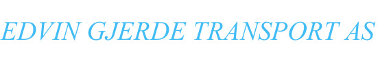 Edvin Gjerde Transport AS - logo